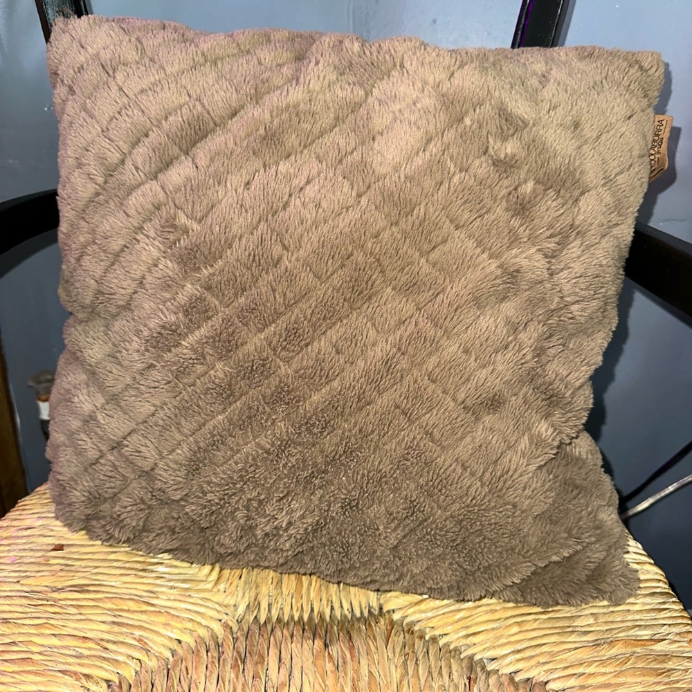 Koolaburra Tan Plush Pillow